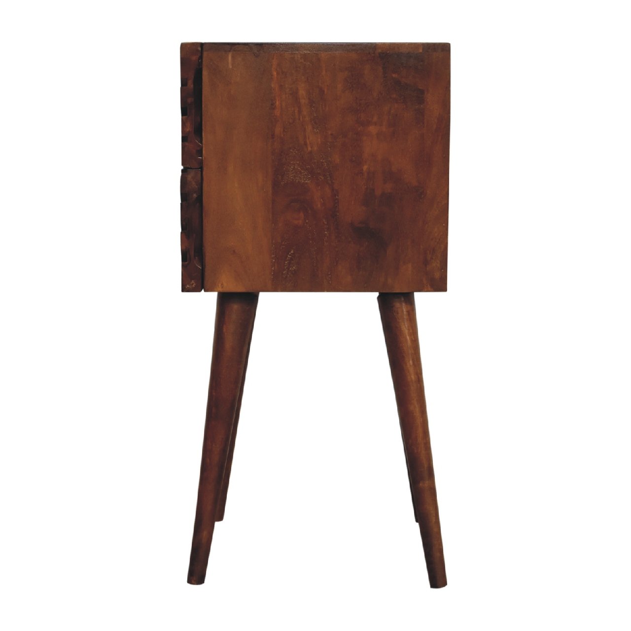 Szafka nocna Artisan IN3301 – lite drewno mango, wykończenie kasztanowe - Image 8