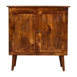 Szafka z litego drewna mango – kasztanowa, 75 cm — model IN3304