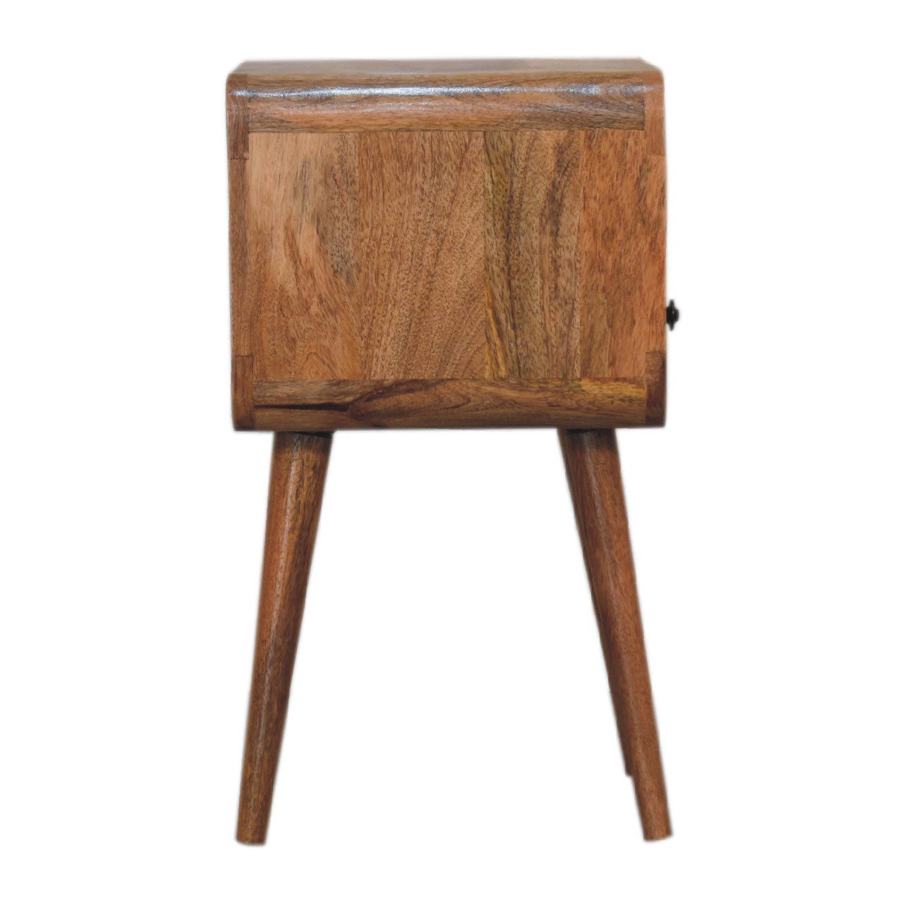 Szafka nocna z litego drewna mango – dębowa, 30 cm — model IN3314 - obrazek 8