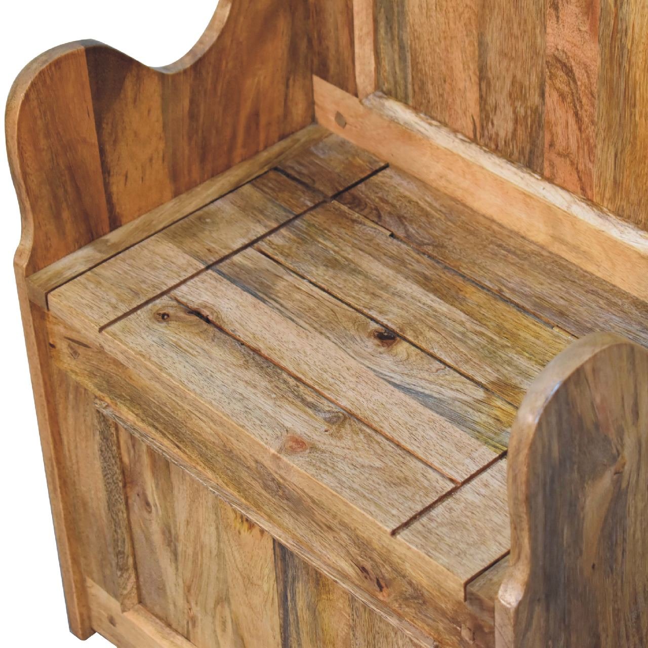 Ławka Artisan IN3318 – lite drewno mango, wykończenie dębowe - Image 5