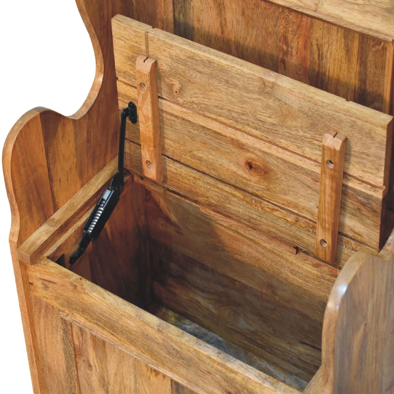 Ławka Artisan IN3318 – lite drewno mango, wykończenie dębowe - Image 6