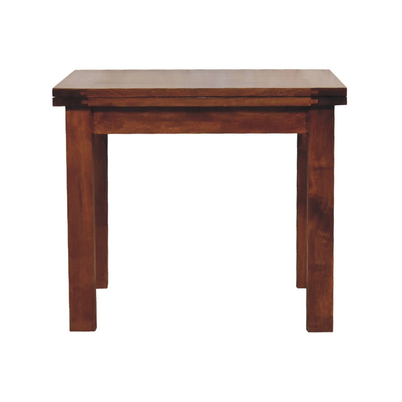 Stół z litego drewna mango – kasztanowy, 90 cm — model IN3321