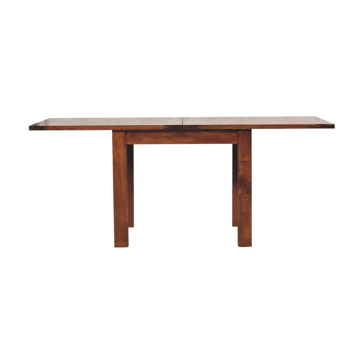 Stół z litego drewna mango – kasztanowy, 90 cm — model IN3321 - obrazek 5