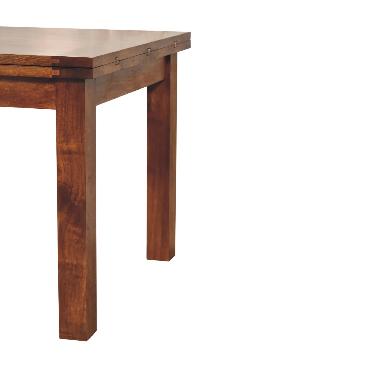 Stół z litego drewna mango – kasztanowy, 90 cm — model IN3321 - obrazek 9