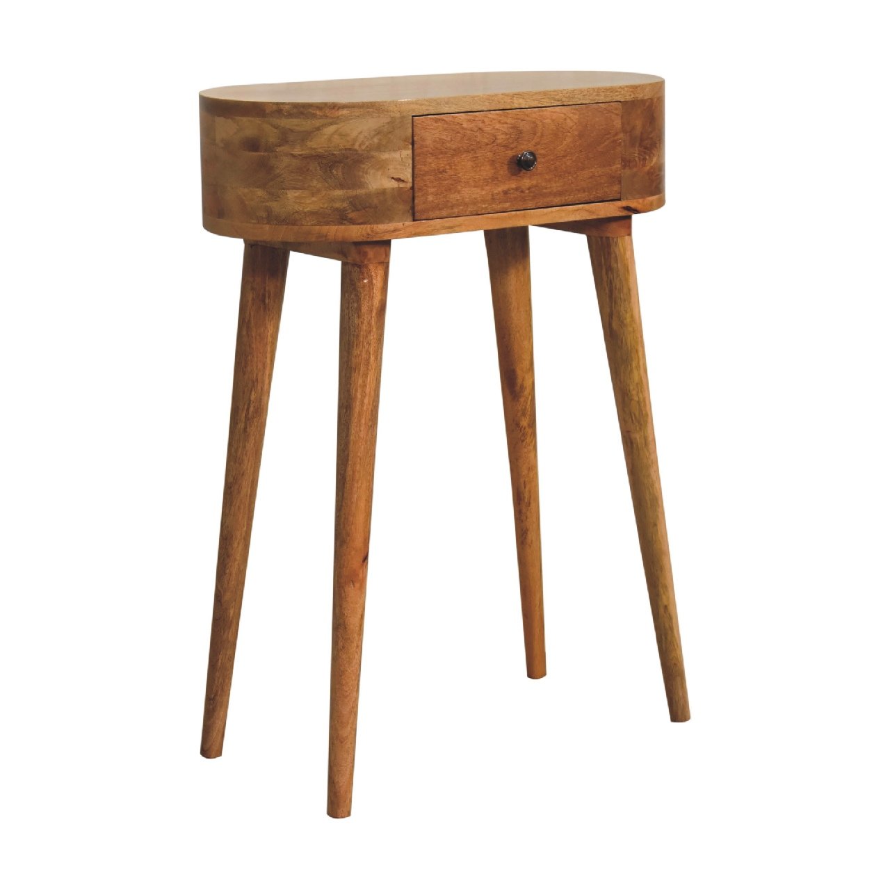 Konsola z litego drewna mango – dębowa, 60 cm - Image 2