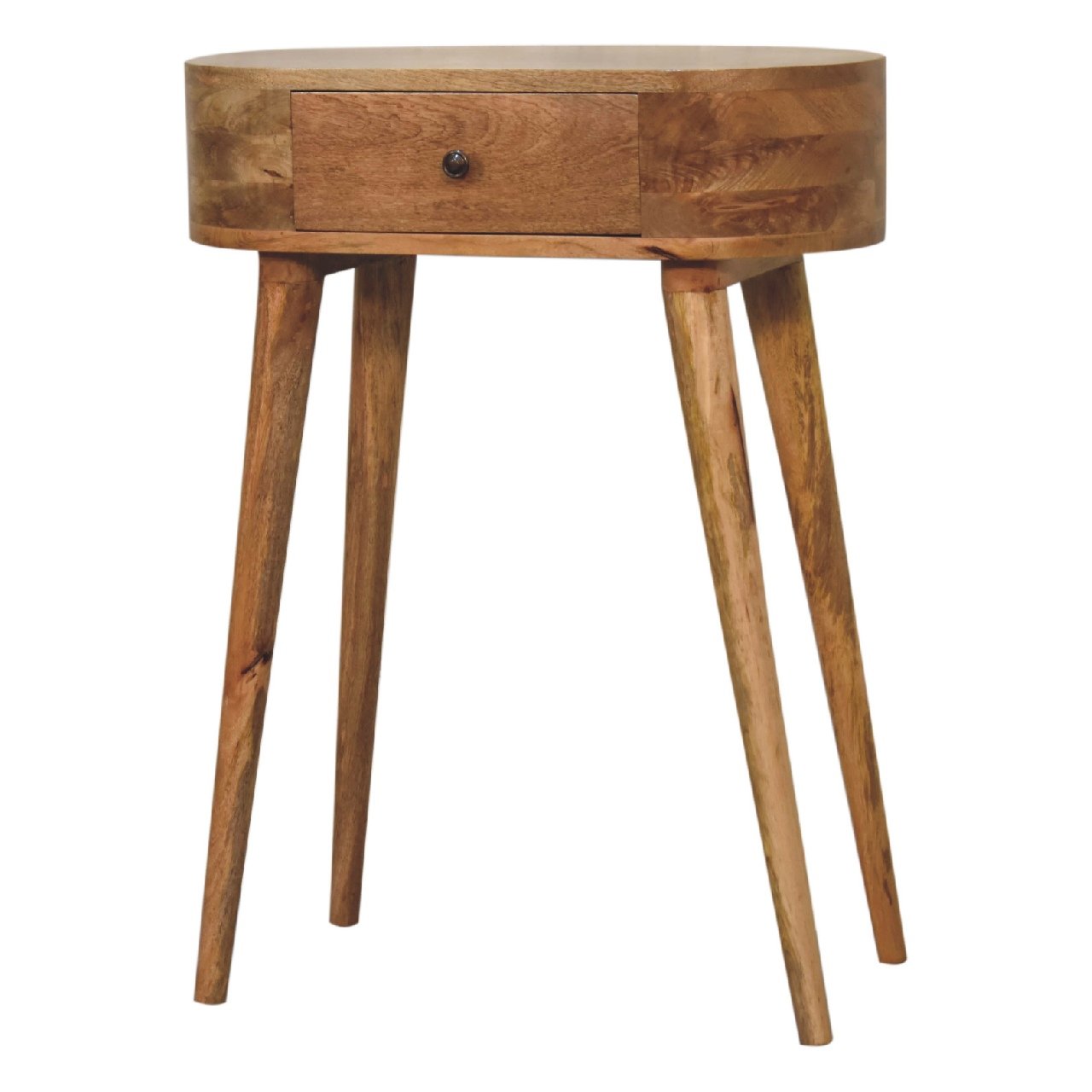 Konsola z litego drewna mango – dębowa, 60 cm - Image 3