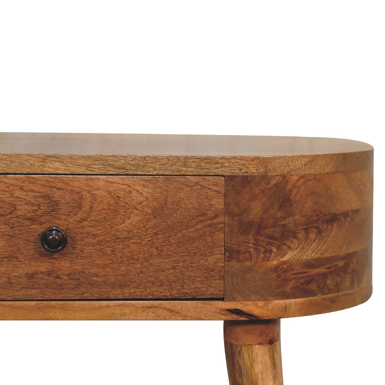 Konsola z litego drewna mango – dębowa, 60 cm - Image 4