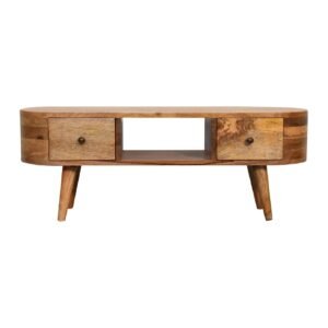Szafka RTV Artisan IN3327 – lite drewno mango, wykończenie dębowe