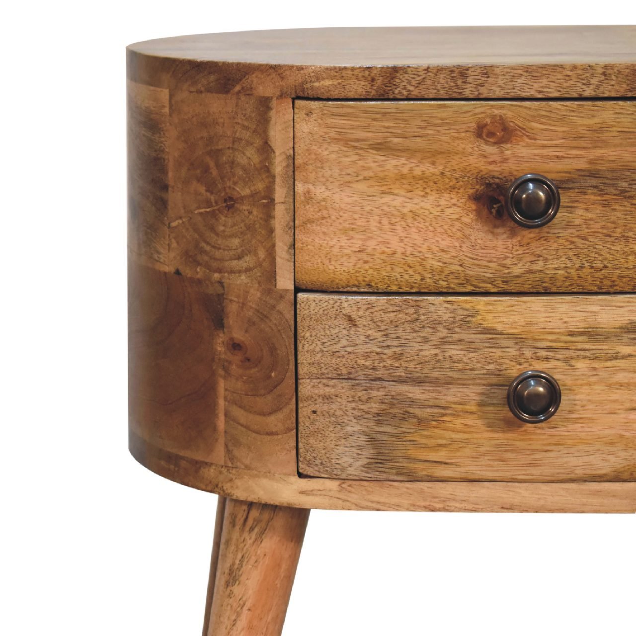Szafka nocna Artisan IN3330 – lite drewno mango, wykończenie dębowe - obrazek 4