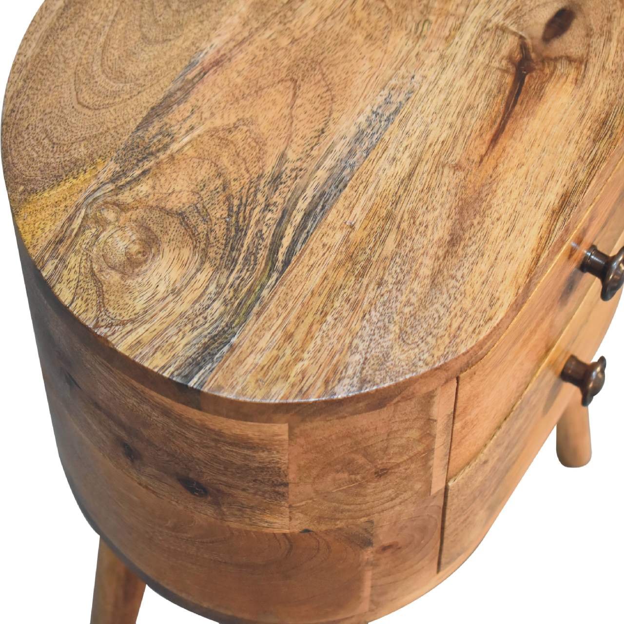 Szafka nocna Artisan IN3330 – lite drewno mango, wykończenie dębowe - obrazek 5