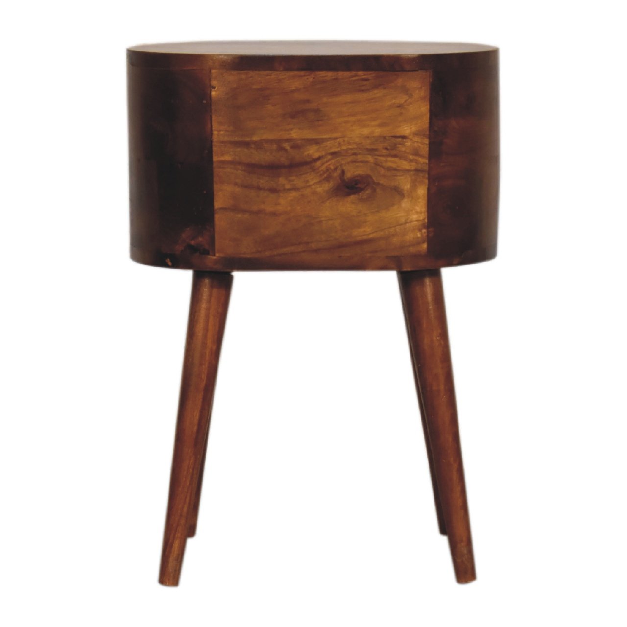 Szafka nocna z litego drewna mango – kasztanowa, 35 cm — model IN3331 - obrazek 10