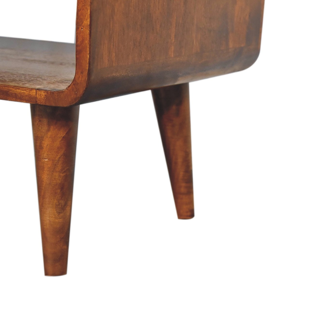 Szafka RTV z litego drewna mango – kasztanowa, 65 cm - obrazek 7