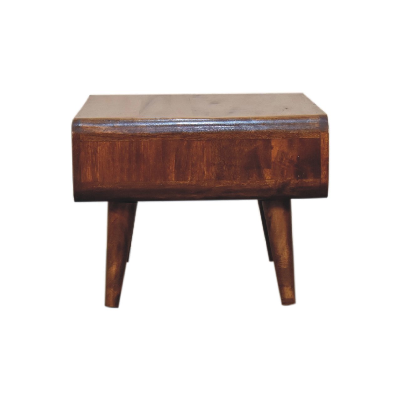 Szafka RTV z litego drewna mango – kasztanowa, 65 cm - obrazek 8