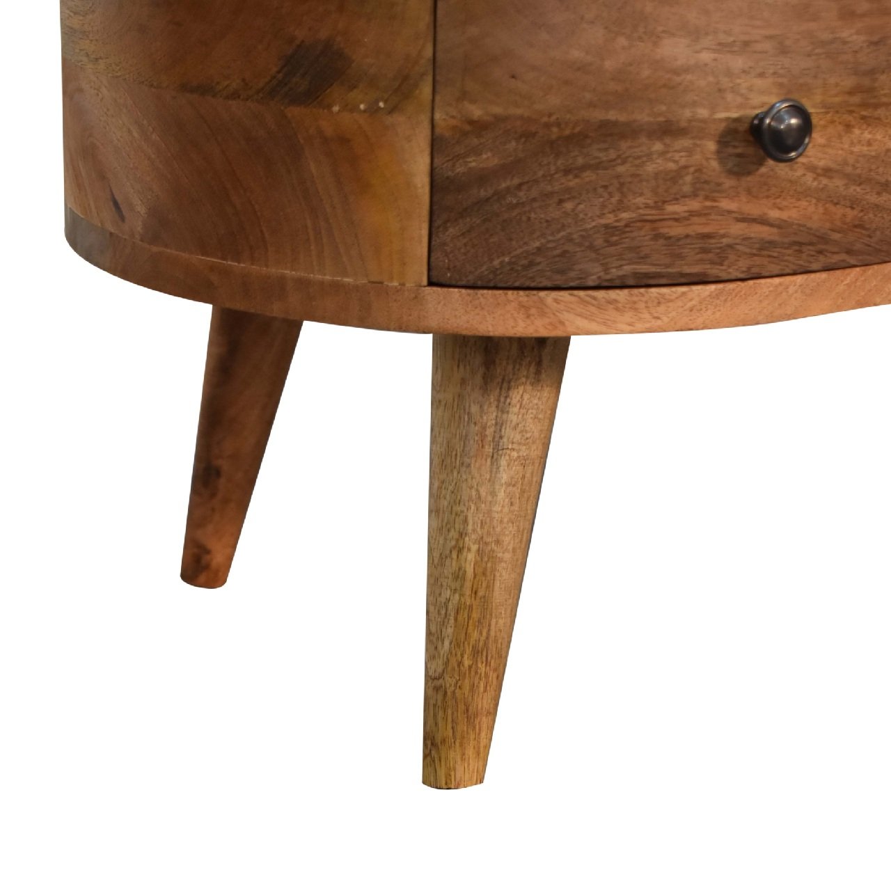 Stolik kawowy z litego drewna mango – dębowy, 70 cm - Image 7