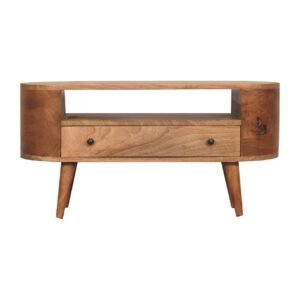 Szafka RTV Artisan IN3340 – lite drewno mango, wykończenie dębowe