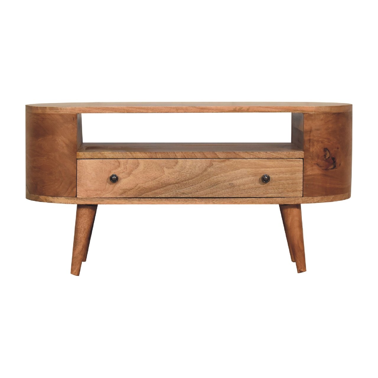 Szafka RTV Artisan IN3340 – lite drewno mango, wykończenie dębowe