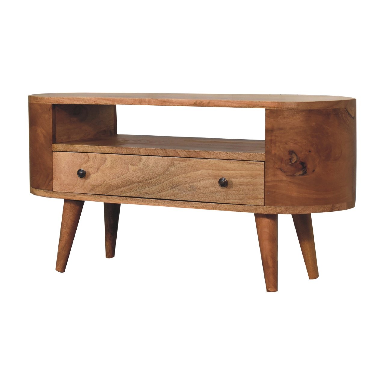 Szafka RTV Artisan IN3340 – lite drewno mango, wykończenie dębowe - Image 2