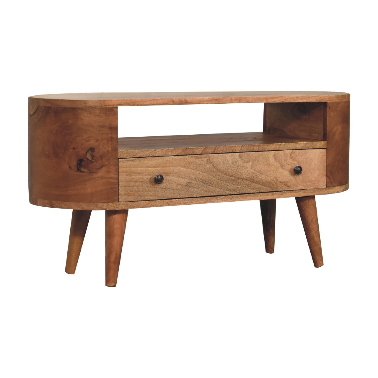 Szafka RTV Artisan IN3340 – lite drewno mango, wykończenie dębowe - Image 3