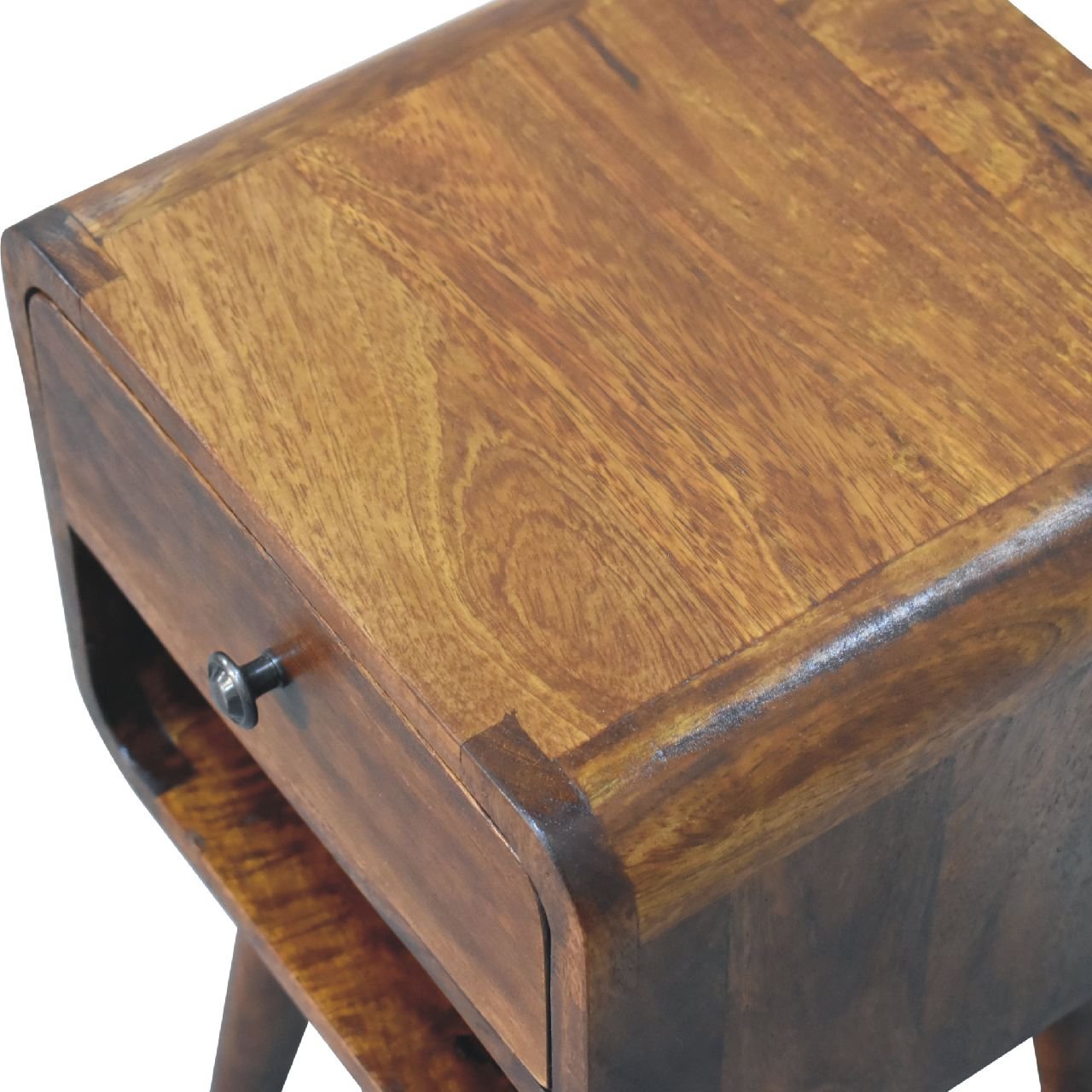 Szafka nocna Artisan IN3350 – lite drewno mango, wykończenie kasztanowe - obrazek 5