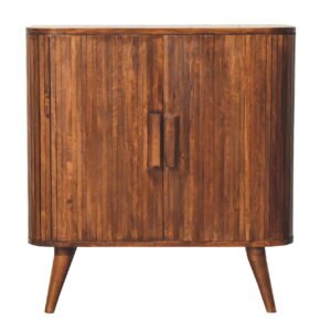 Szafka z litego drewna mango – kasztanowa, 75 cm — model IN3351