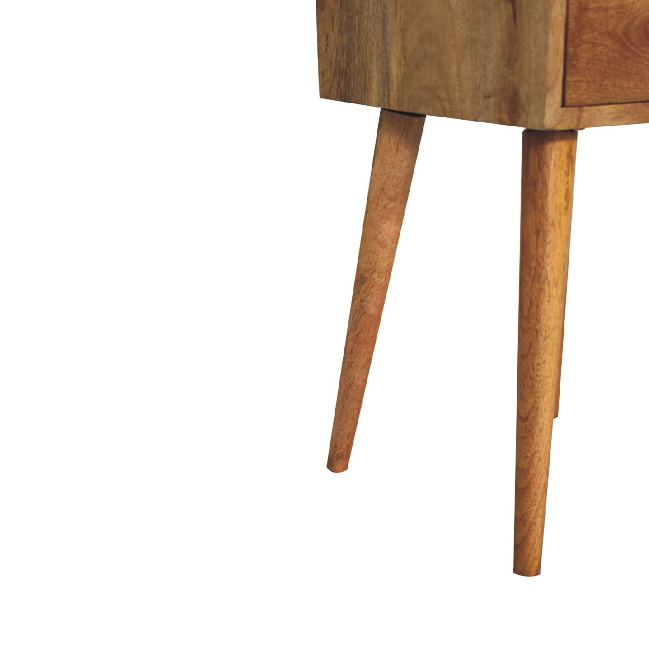 Szafka nocna z litego drewna mango – dębowa, 30 cm — model IN3354 - obrazek 7