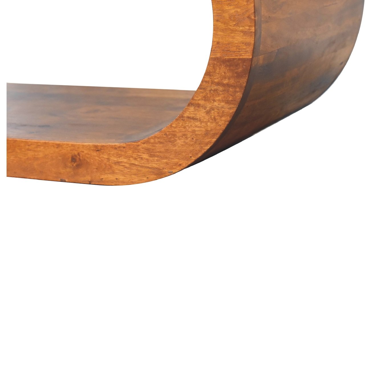 Szafka RTV z litego drewna mango – kasztanowa, 90 cm — model IN3376 - obrazek 7