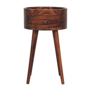 Szafka nocna z naturalnych materiałów – naturalna, 32 cm — model IN3380