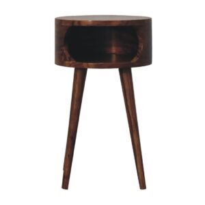 Szafka nocna z naturalnych materiałów – naturalna, 32 cm — model IN3381