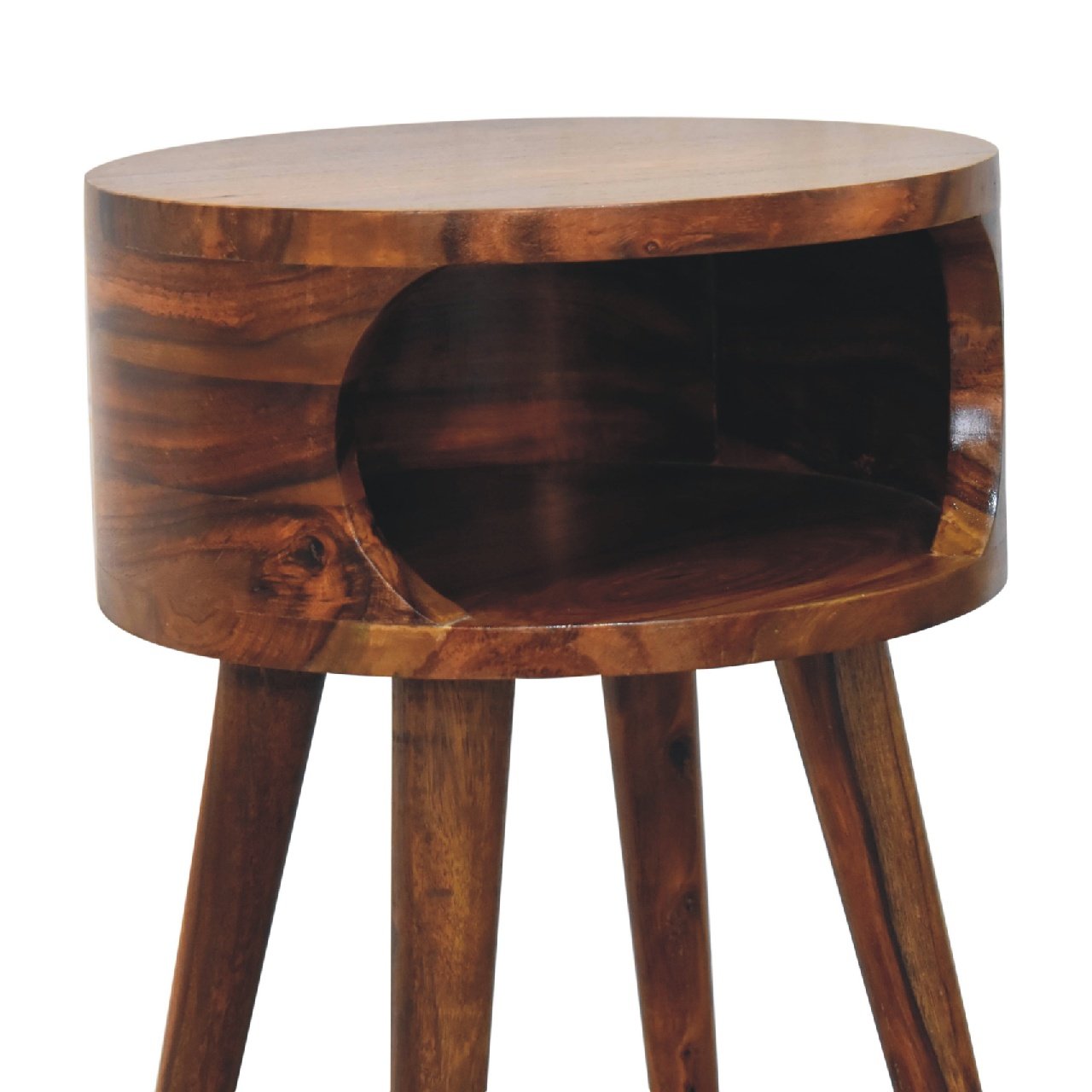 Szafka nocna z naturalnych materiałów – naturalna, 32 cm — model IN3381 - Image 4