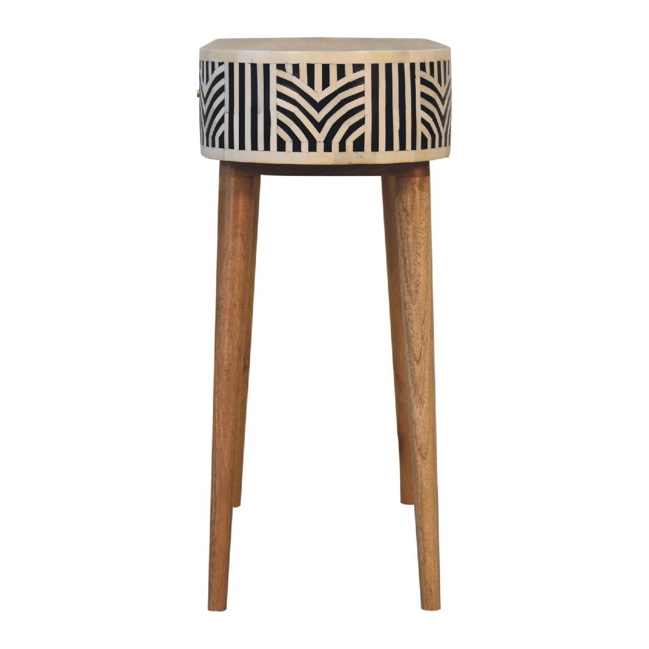 Stół z litego drewna mango – dębowy, 90 cm — model IN3383 - obrazek 8