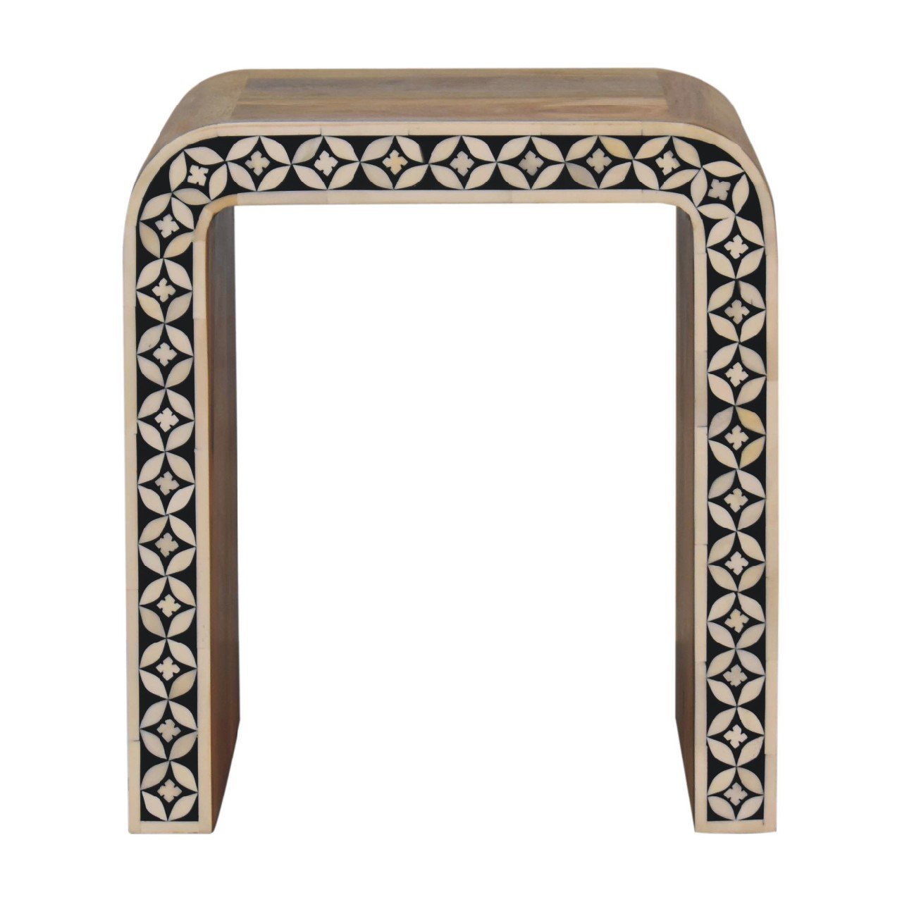Stolik kawowy Artisan IN3385 – lite drewno mango, wykończenie dębowe