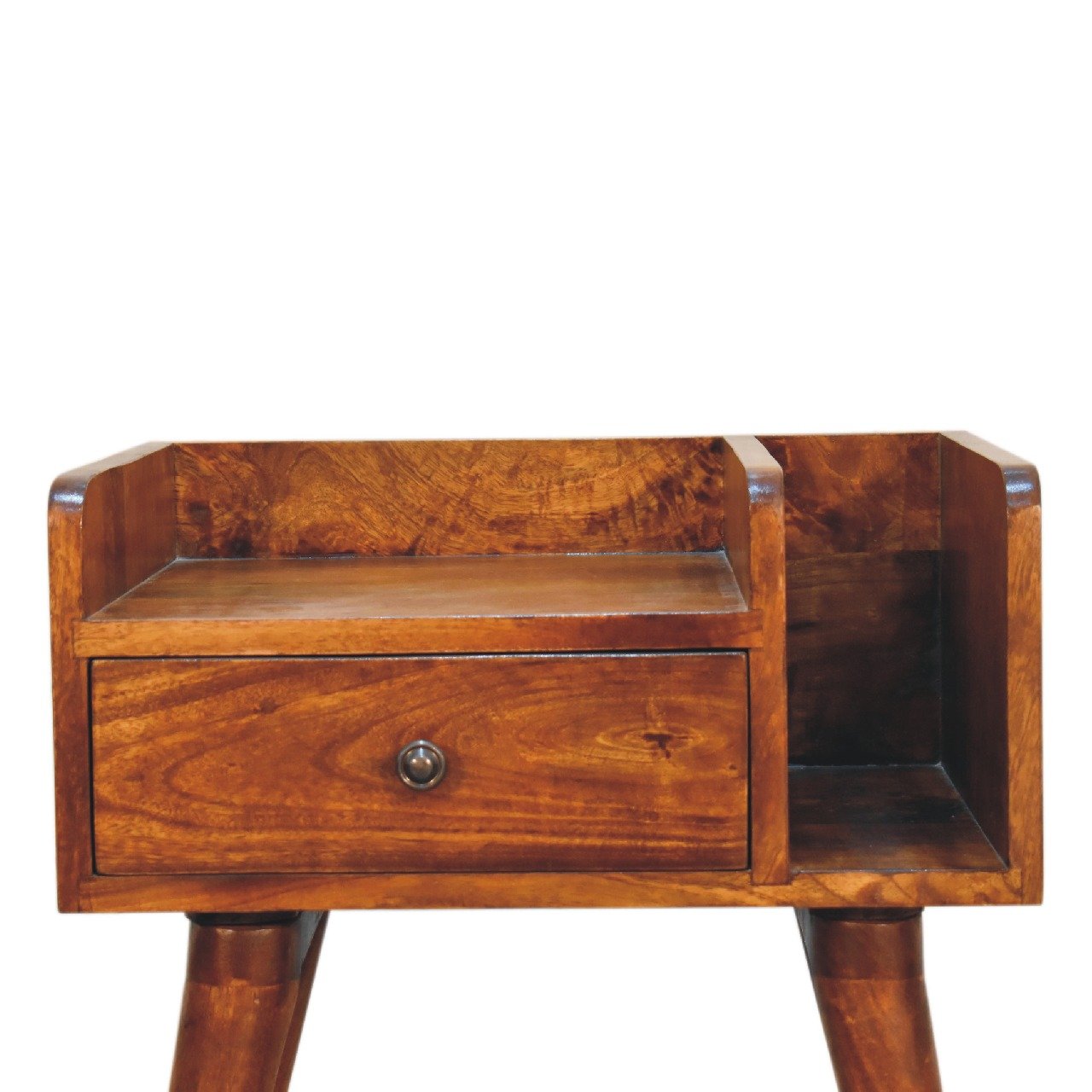 Szafka nocna z naturalnych materiałów – kasztanowa, 45 cm — model IN3388 - Image 4