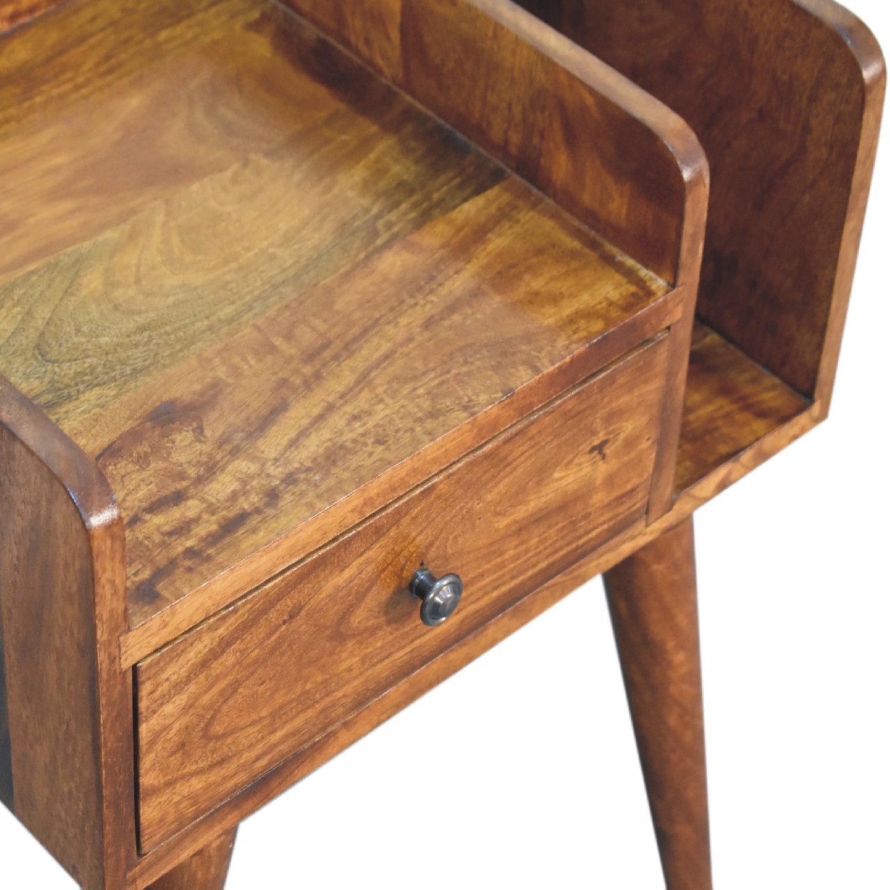 Szafka nocna z naturalnych materiałów – kasztanowa, 45 cm — model IN3388 - Image 5
