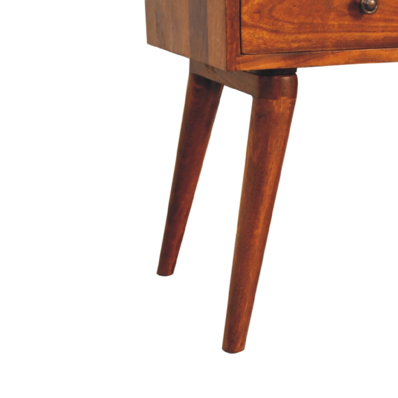 Szafka nocna z naturalnych materiałów – kasztanowa, 45 cm — model IN3388 - Image 7