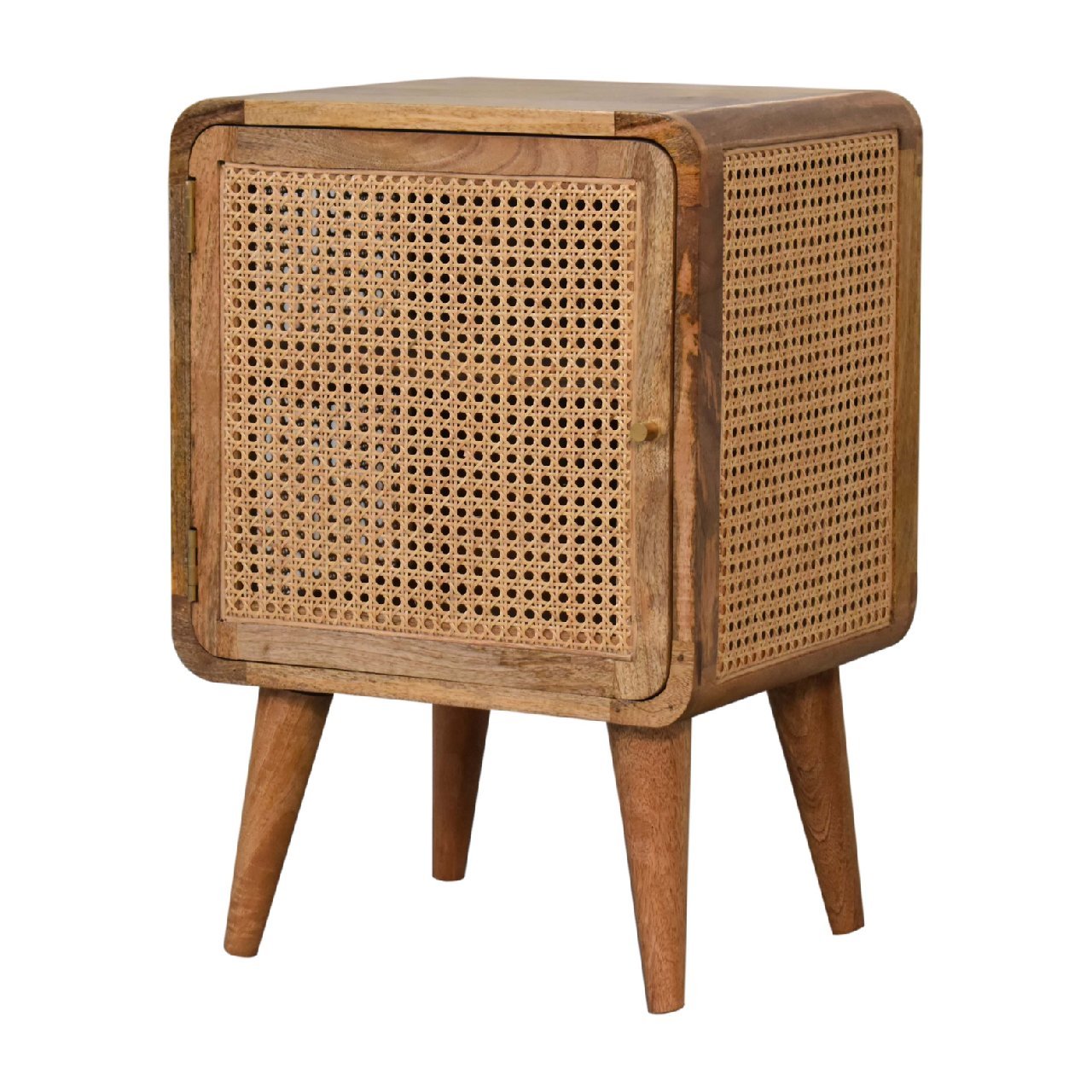 Szafka nocna Artisan IN3399 – lite drewno mango, wykończenie dębowe - obrazek 2