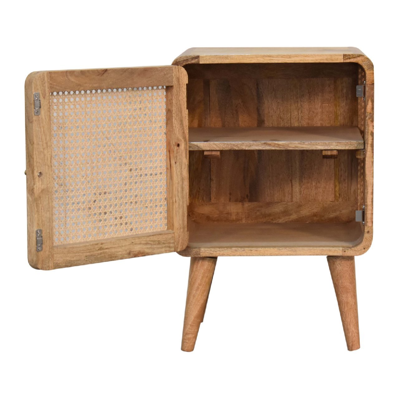 Szafka nocna Artisan IN3399 – lite drewno mango, wykończenie dębowe - obrazek 7
