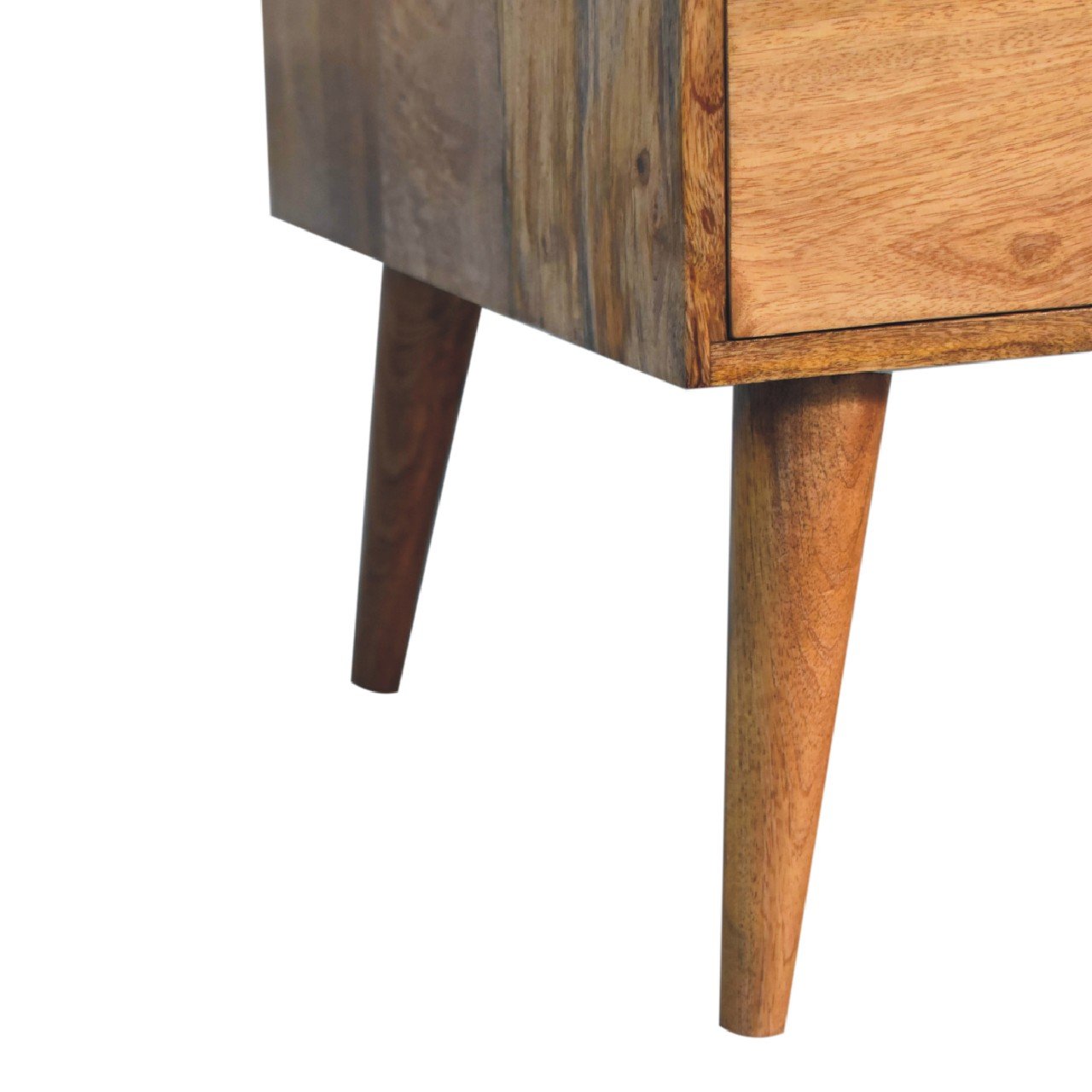 Stolik kawowy Artisan IN3400 – lite drewno mango, wykończenie dębowe - obrazek 8