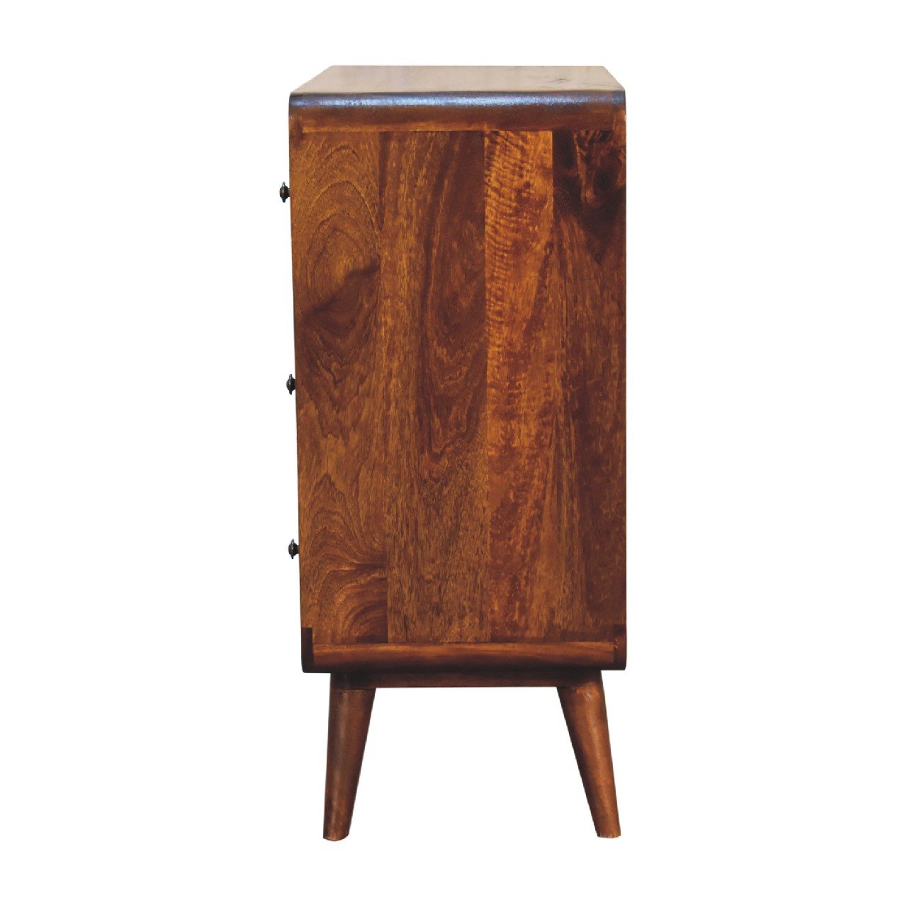 Komoda z litego drewna mango – kasztanowa, 75 cm — model IN3405 - Image 8