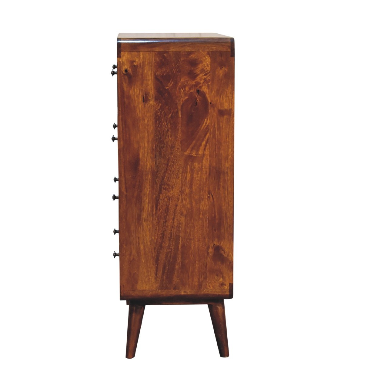 Komoda z litego drewna mango – kasztanowa, 70 cm - obrazek 8