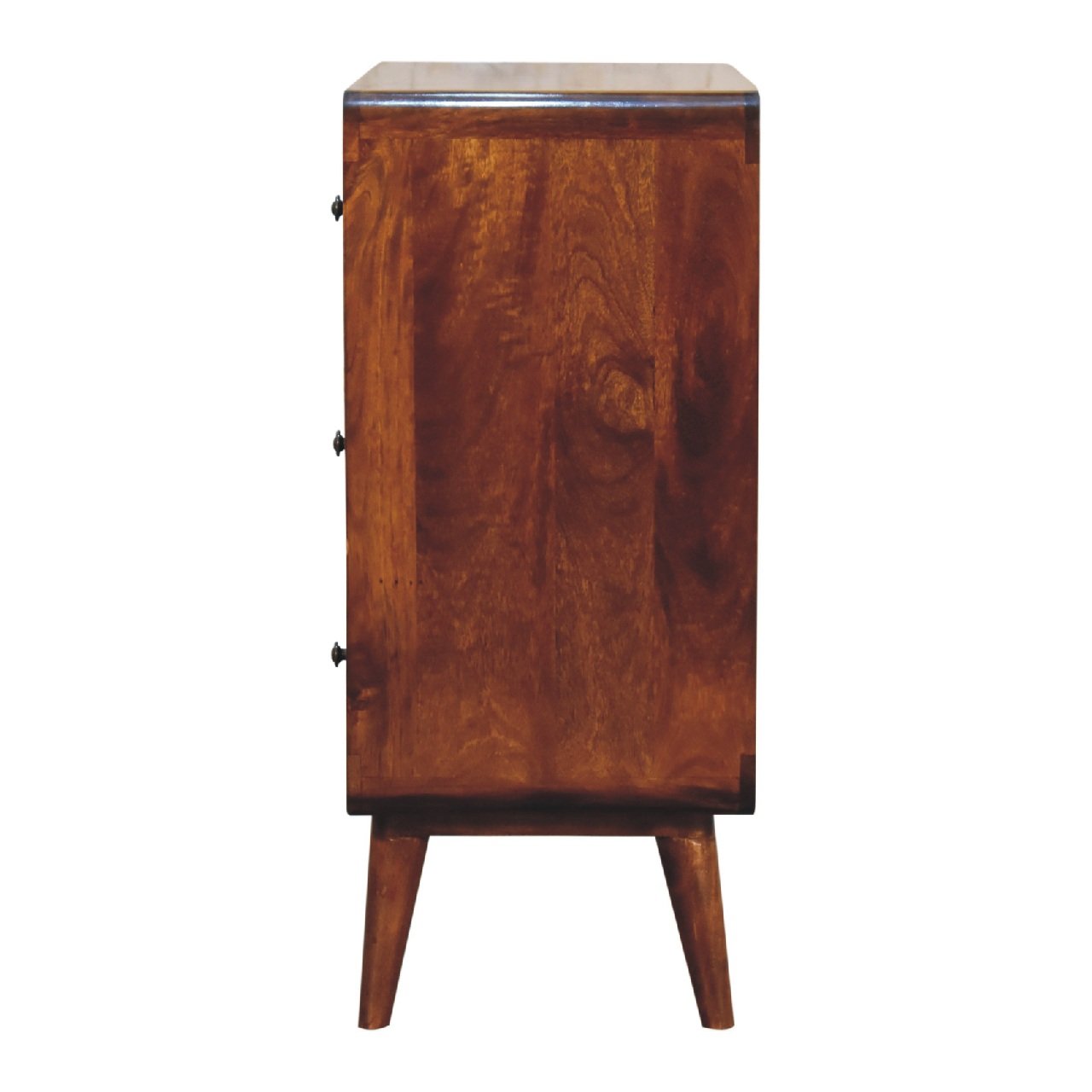 Komoda z litego drewna mango – kasztanowa, 70 cm - obrazek 8
