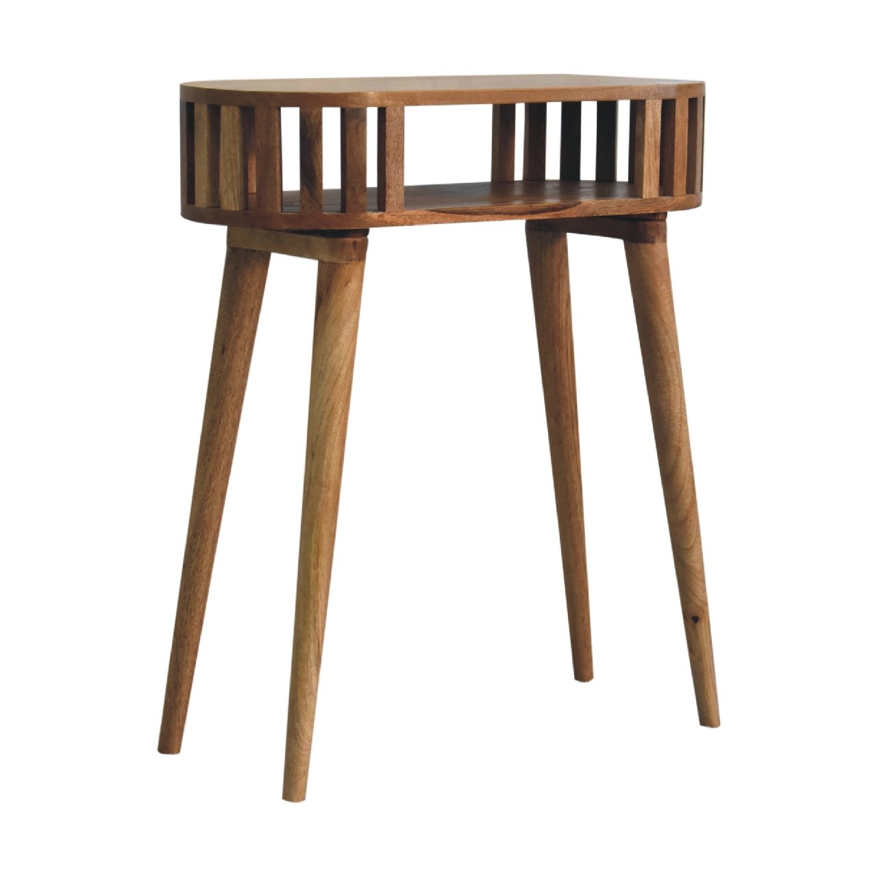 Stół z litego drewna mango – dębowy, 70 cm — model IN3415 - Image 3