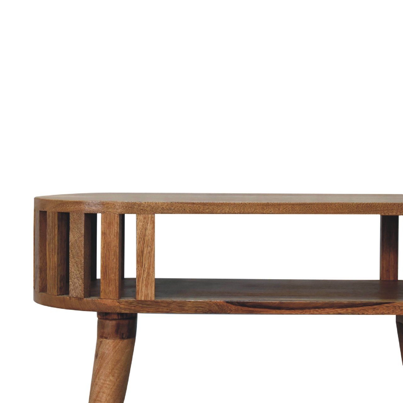 Stół z litego drewna mango – dębowy, 70 cm — model IN3415 - Image 4
