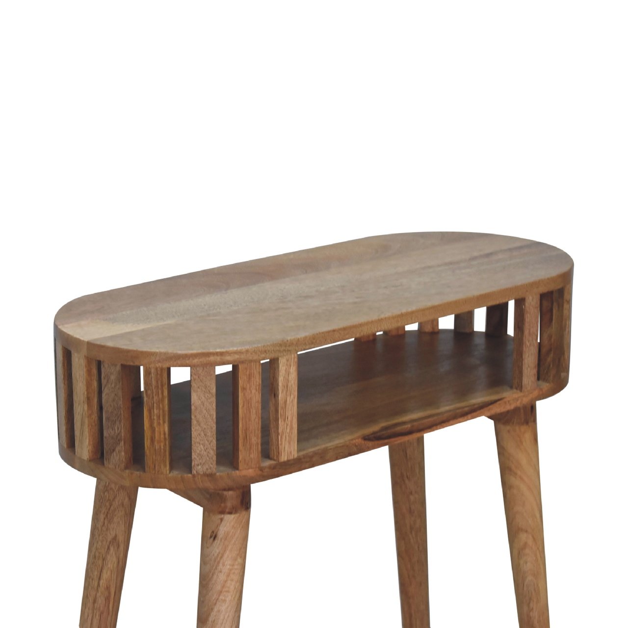 Stół z litego drewna mango – dębowy, 70 cm — model IN3415 - Image 5