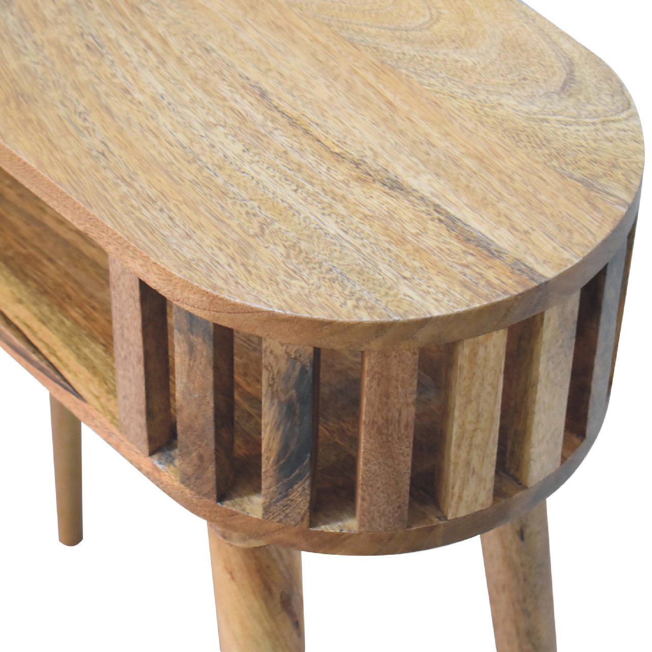 Stół z litego drewna mango – dębowy, 70 cm — model IN3415 - Image 6