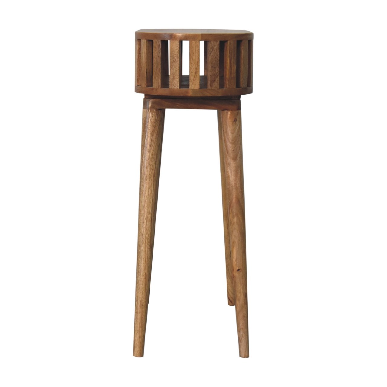 Stół z litego drewna mango – dębowy, 70 cm — model IN3415 - Image 8