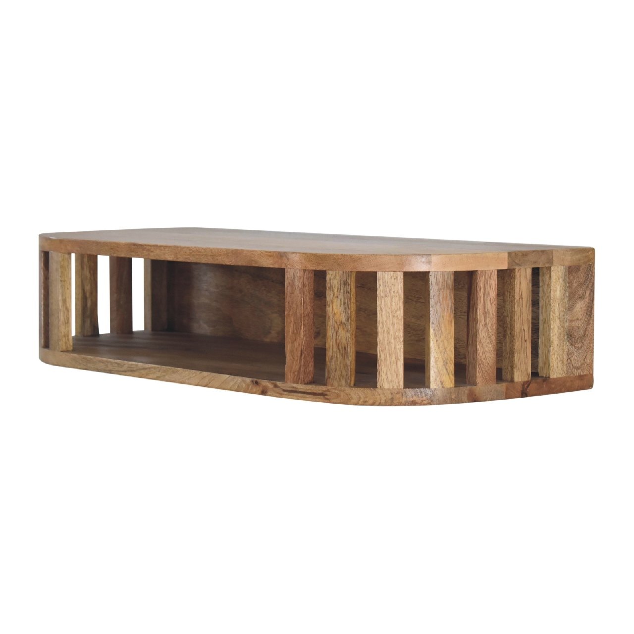 Stół z litego drewna mango – dębowy, 70 cm — model IN3416 - obrazek 2