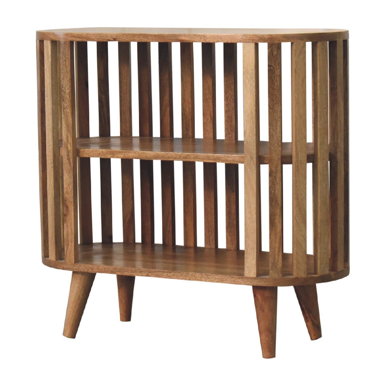 Szafka z litego drewna mango – dębowa, 70 cm - obrazek 2