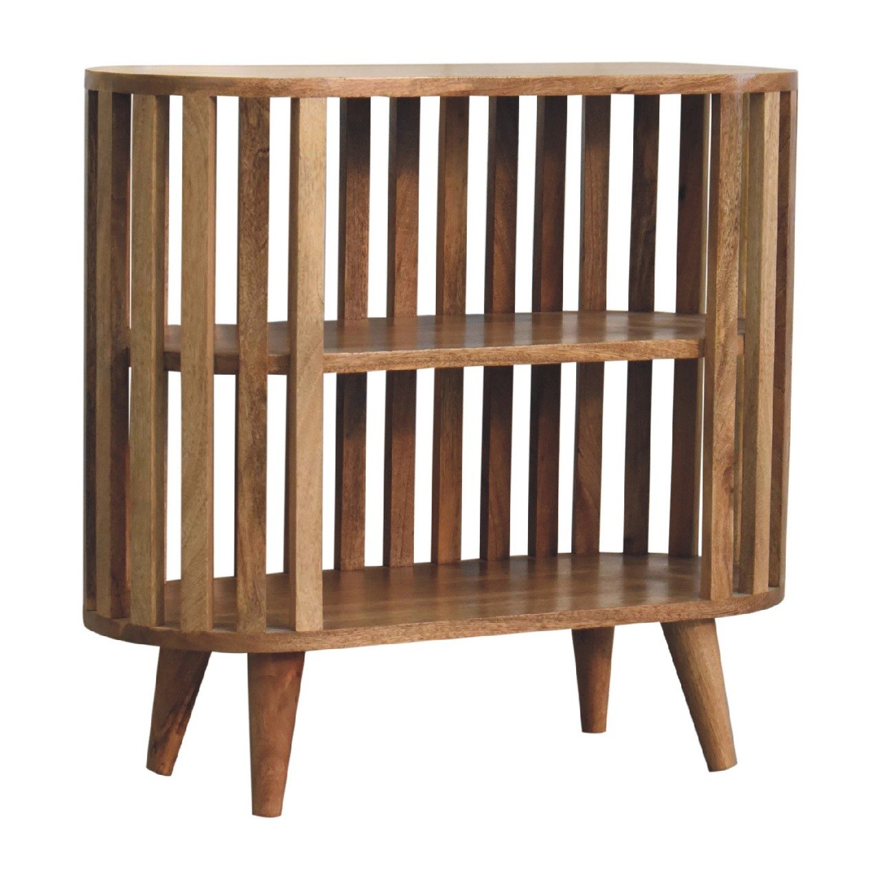 Szafka z litego drewna mango – dębowa, 70 cm - obrazek 3