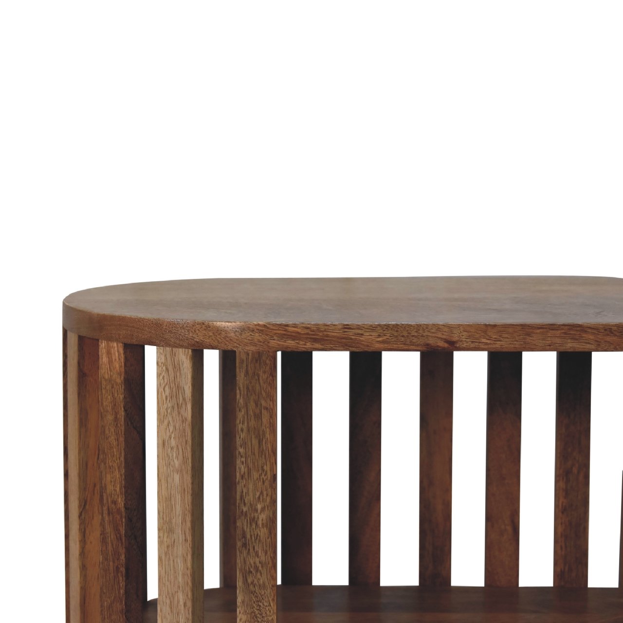 Szafka z litego drewna mango – dębowa, 70 cm - obrazek 4