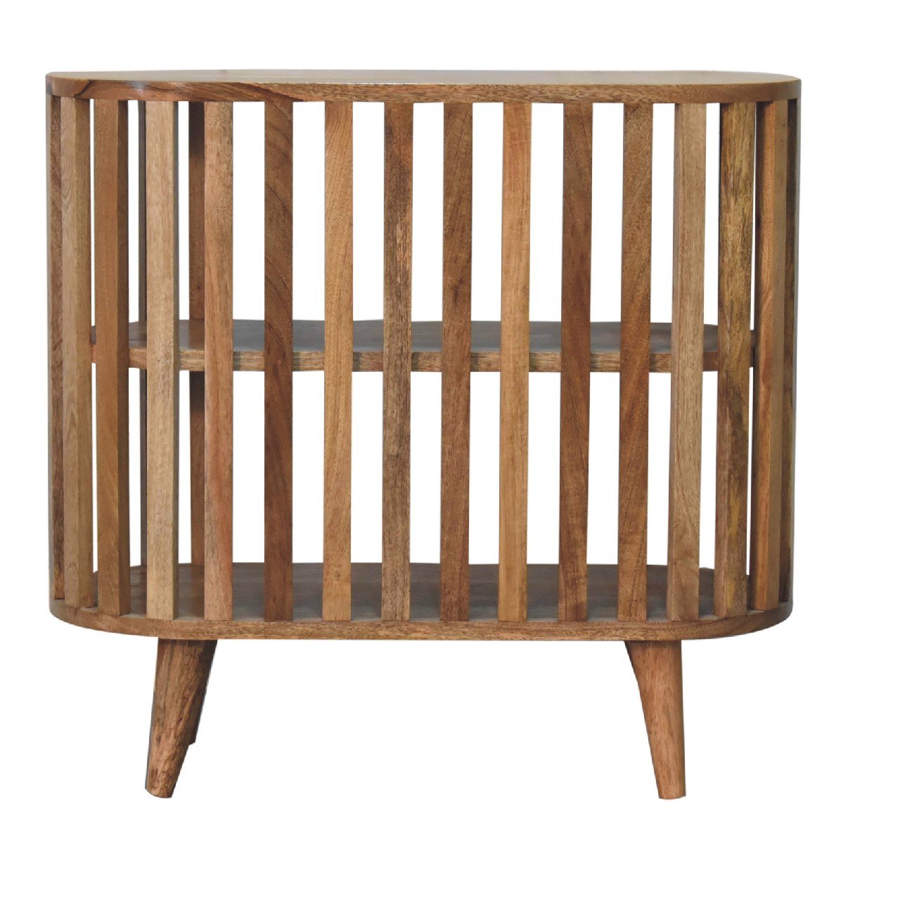 Szafka z litego drewna mango – dębowa, 70 cm - obrazek 8